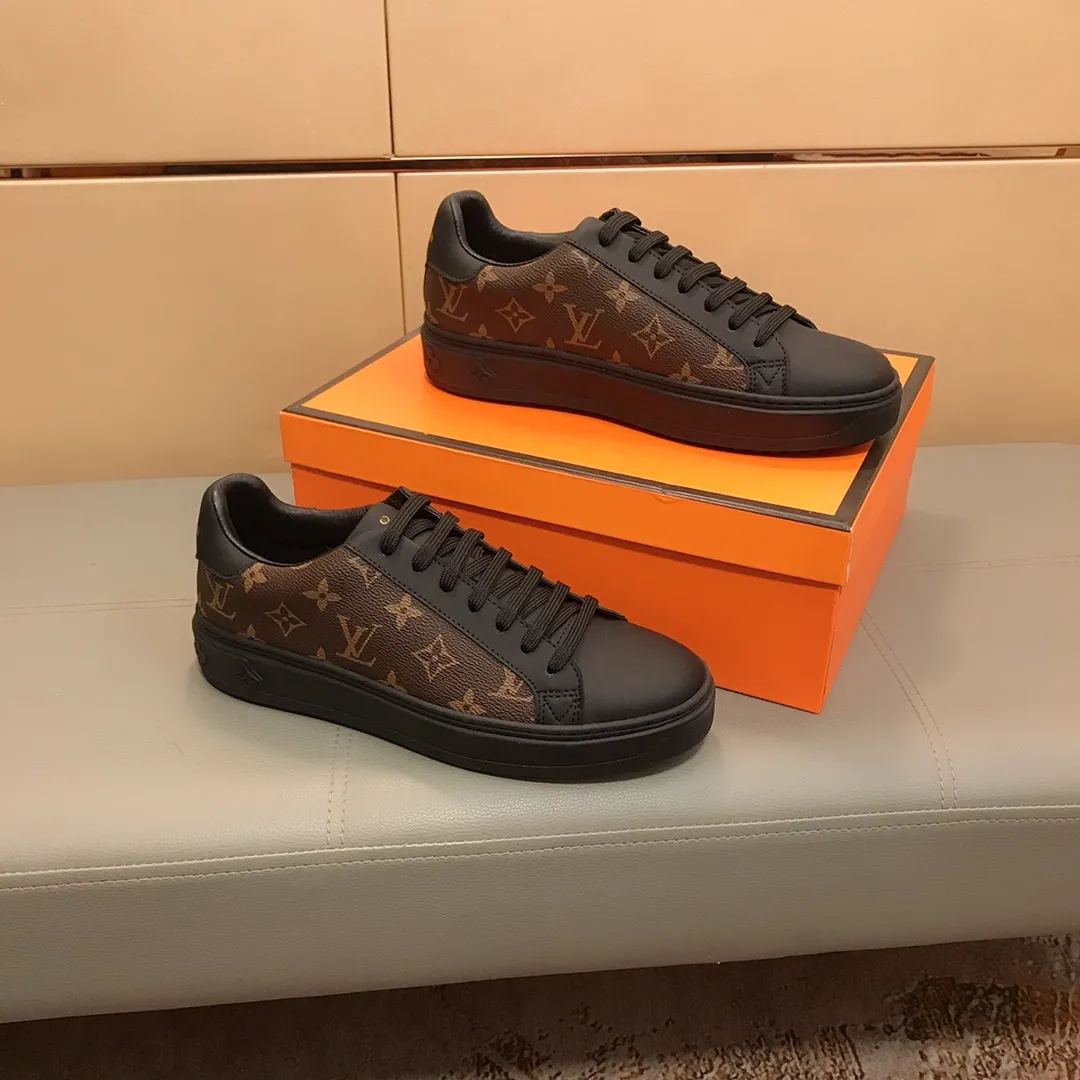 Factory price 380 💎💎👟 (LV Louis Vuitton) New men's casual shoes [proud] hot style, imported special embossed fabric, comfortable pigskin lining, wear-resistant rubber outsole, if you are still worried about wearing matching shoes, then this shoe is your best choice! Code number: 38-44